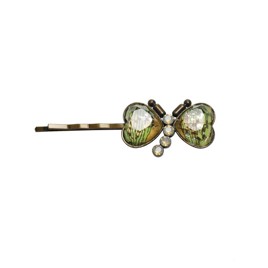 Hairpin Gorgeous Musical Note Butterfly Green TAMARUSAN