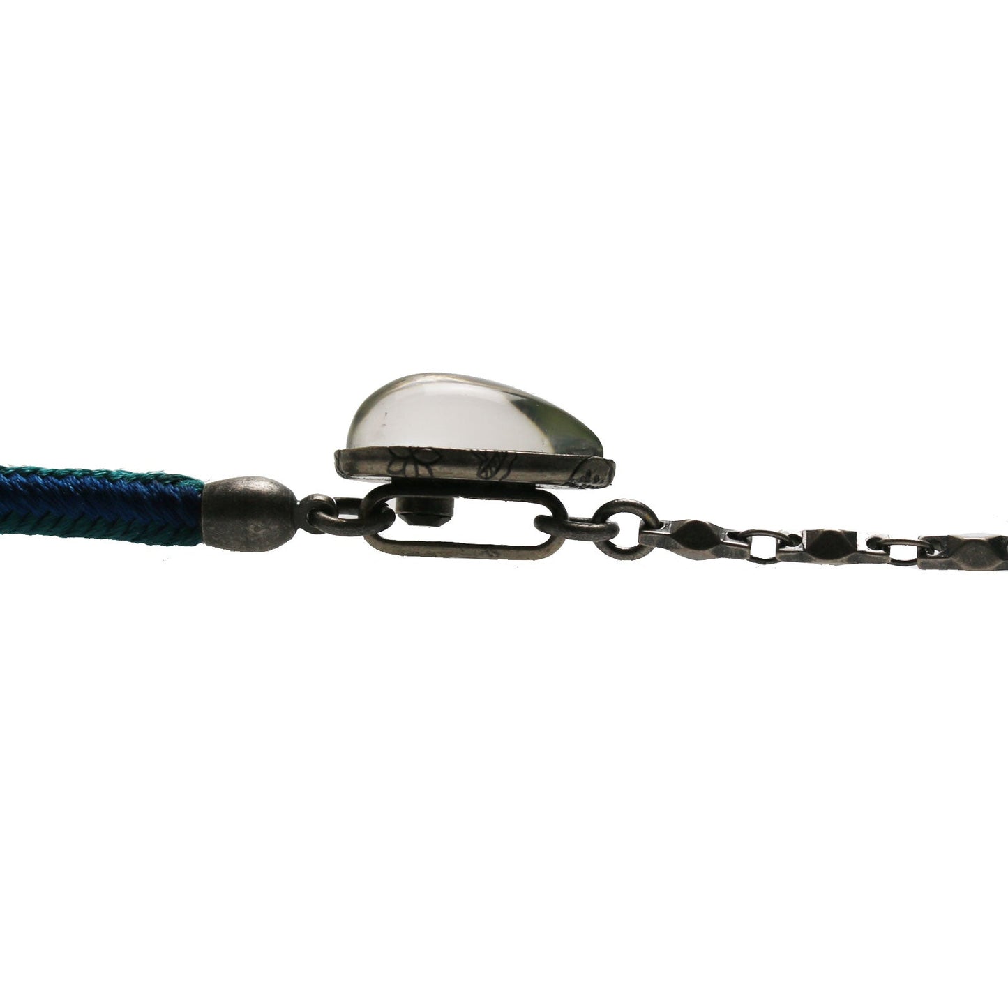 Eyeglass Chain Braid Blue Silk Unisex TAMARUSAN