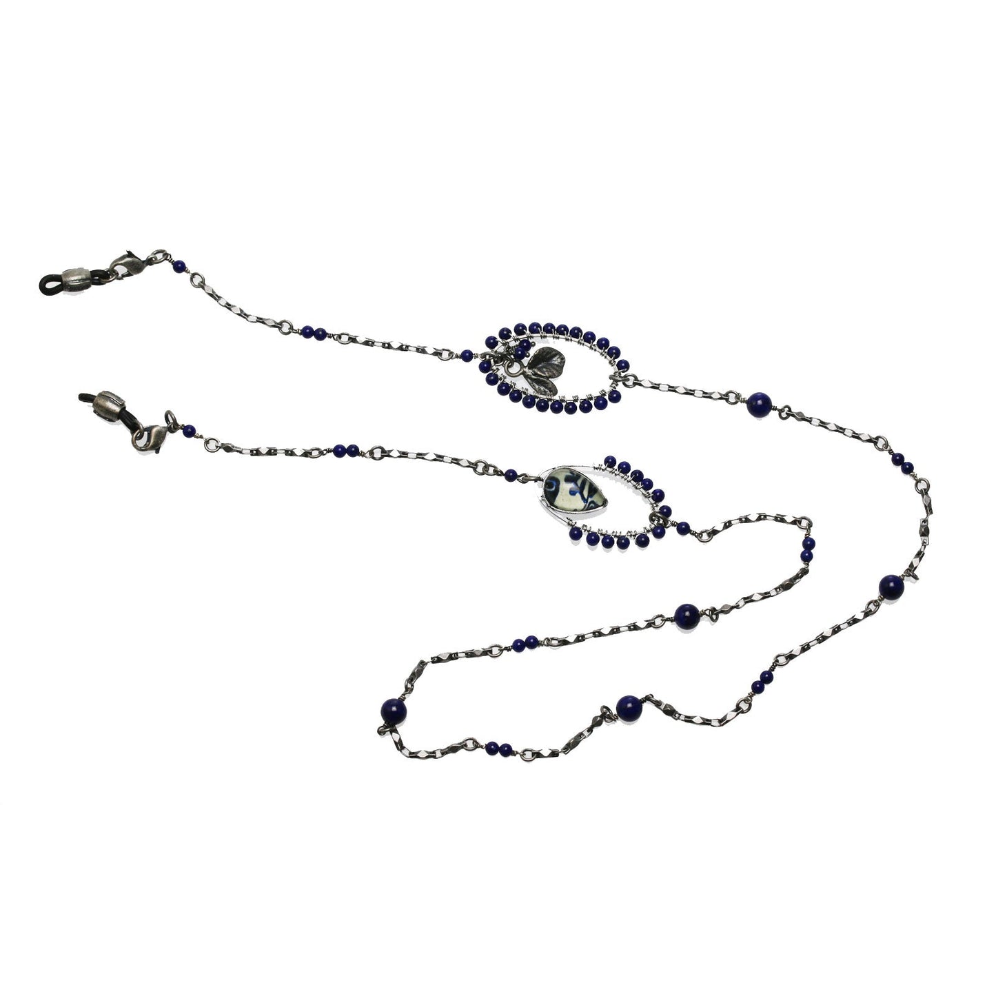 Eyeglass Chain Necklace Lapis Lazuli Blue TAMARUSAN