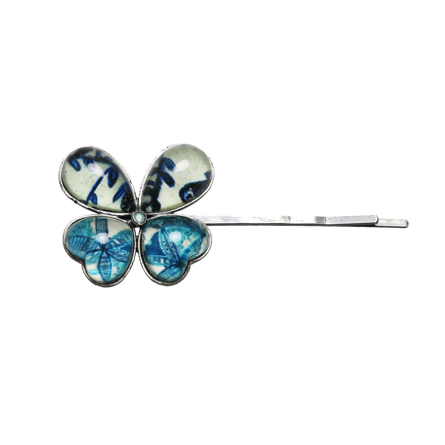 Gorgeous Hairpin Blue Butterfly Removable TAMARUSAN