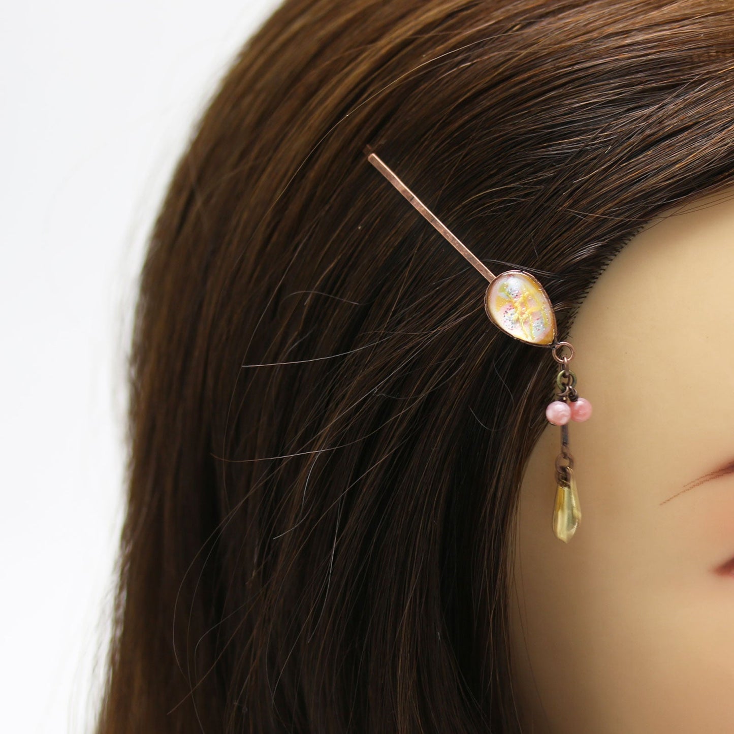 Hairpin Pink Common Opal Drop TAMARUSAN