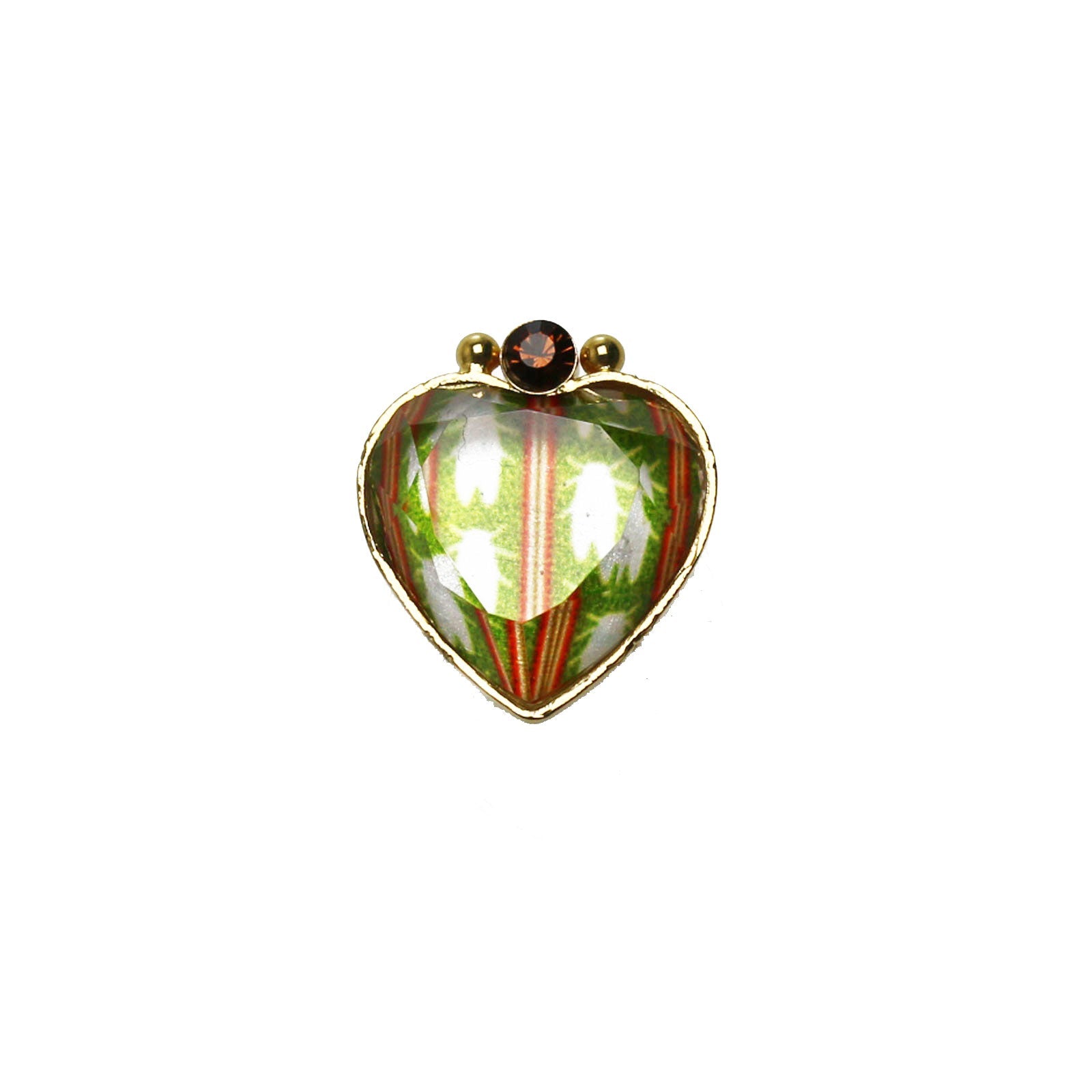 Pin Brooch Cicada Green Heart TAMARUSAN