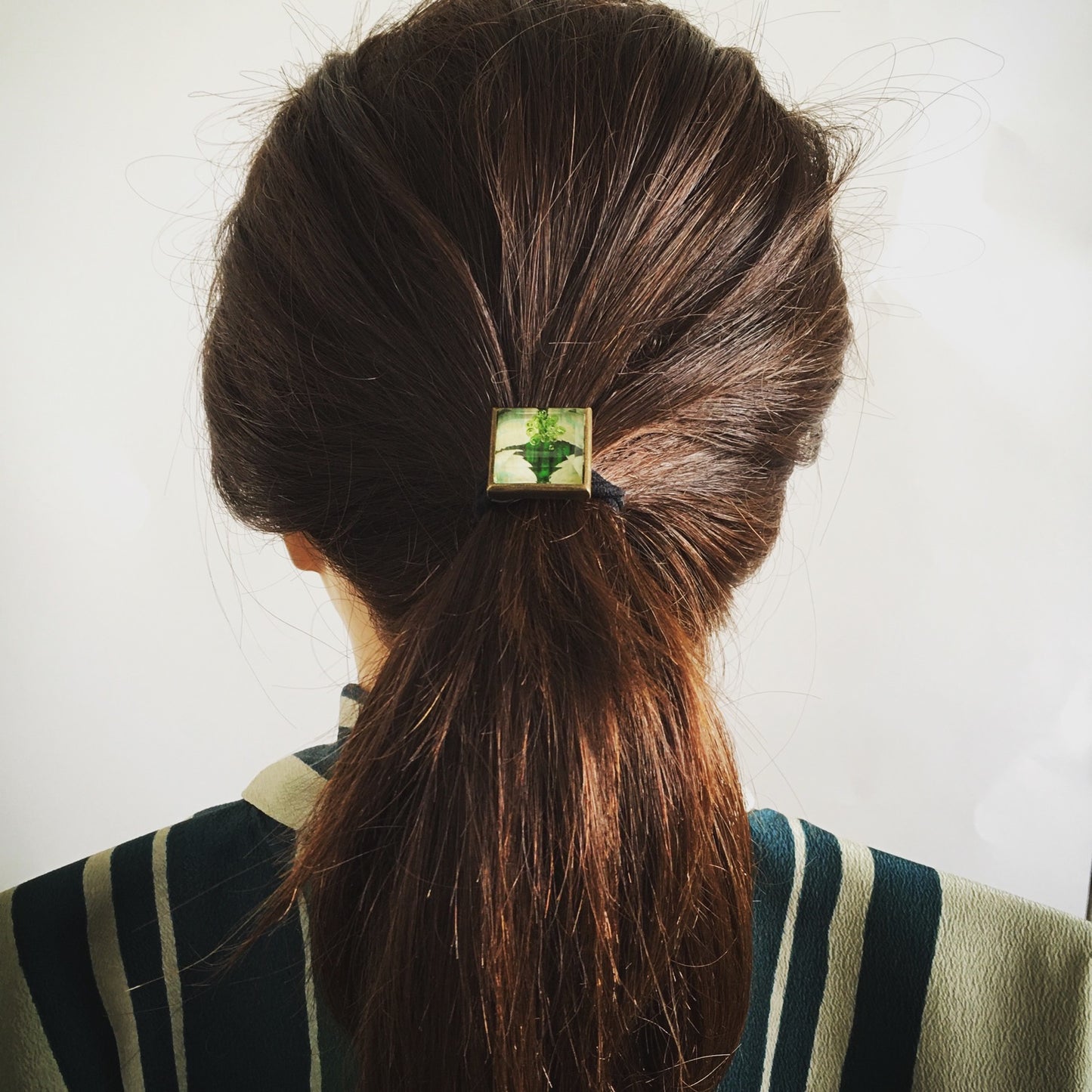 Simple Hair Elastick Watermelon Green Square TAMARUSAN