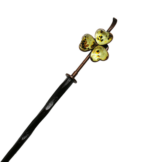 Hair Stick Flower Yellow Wood TAMARUSAN