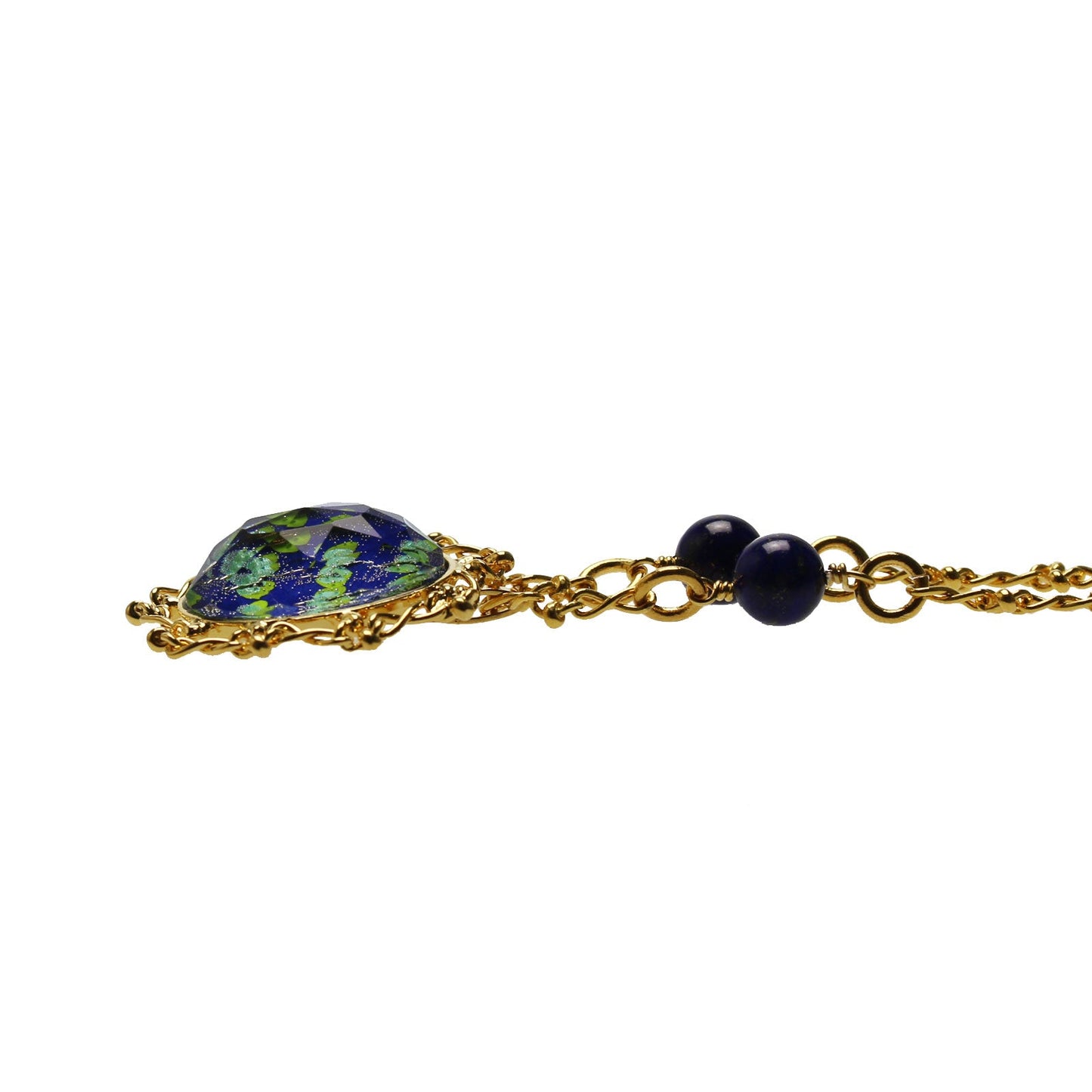 Necklace Blue Gold Lapis Lazuli TAMARUSAN