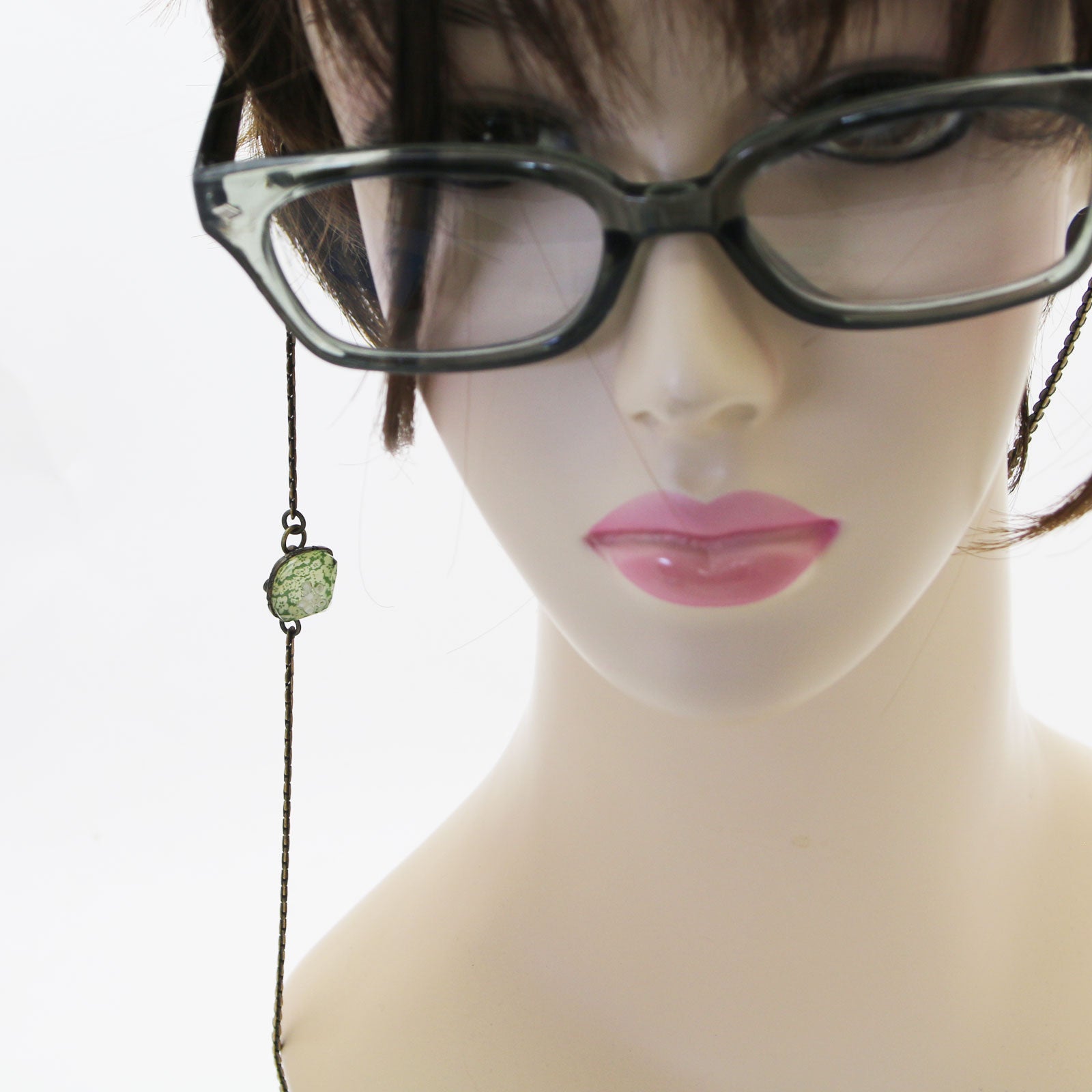 Eyeglass Chain Plum Green Simple TAMARUSAN