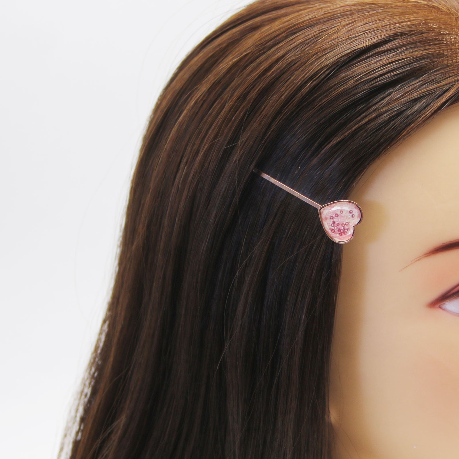 Hairpin Plum Pink Heart Removable TAMARUSAN