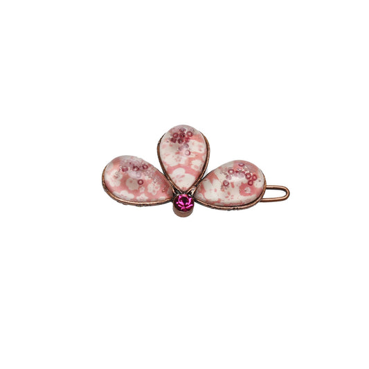 Hair Clip Plum Pink Antique Finished TAMARUSAN