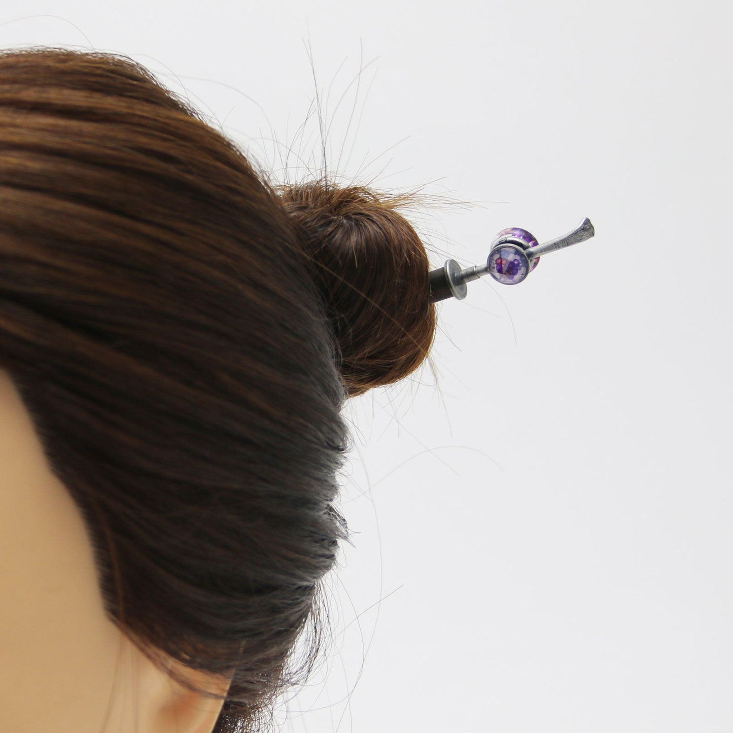 Changeable Ornament Hairpin Purple Plum TAMARUSAN