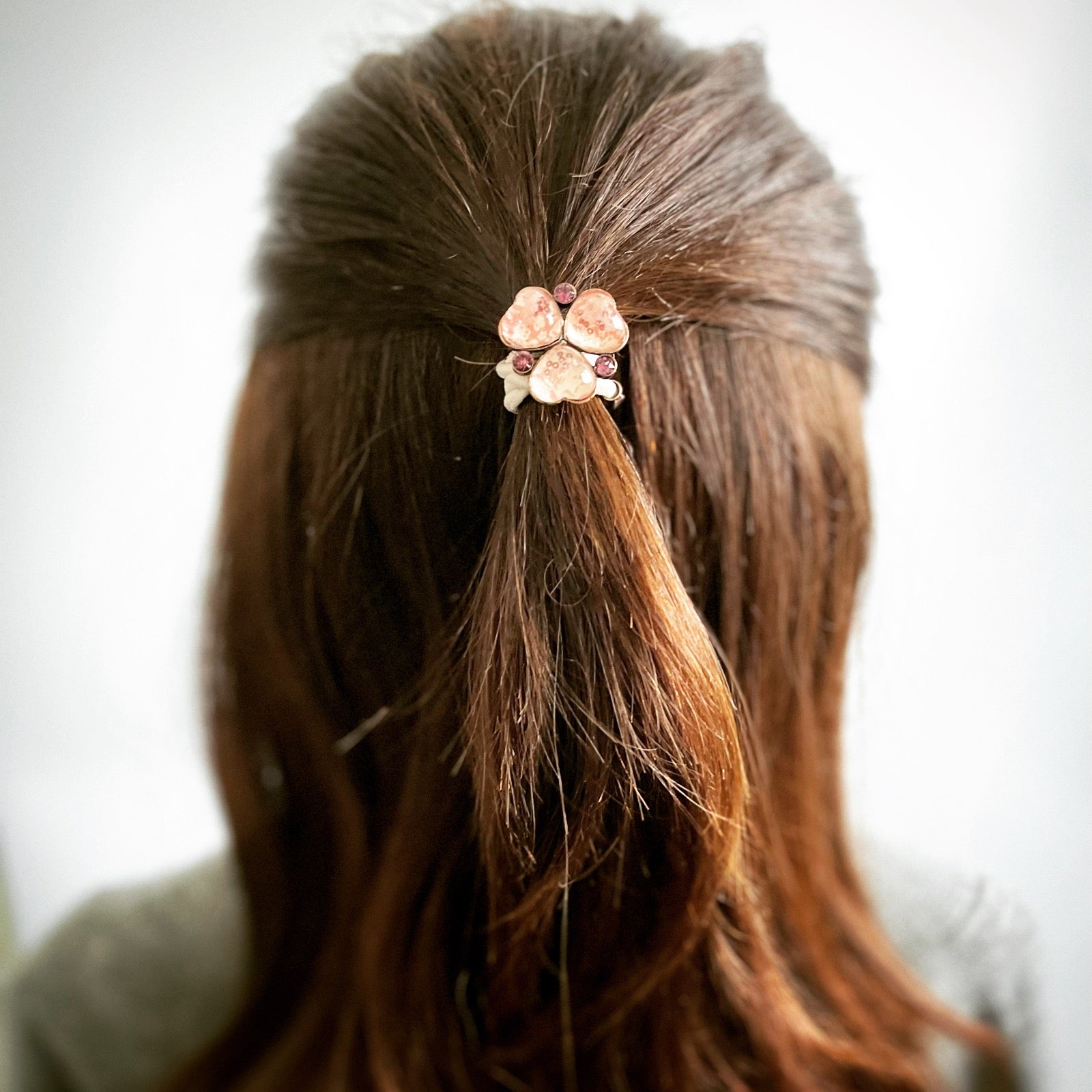 Gorgeous Hair Elastic Pink Rhinestone Violet TAMARUSAN