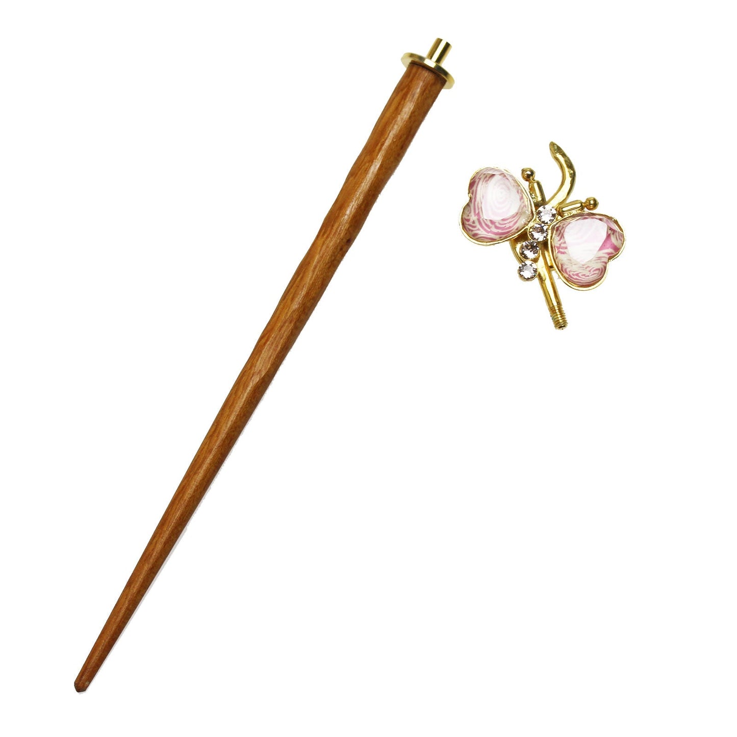 Changeable Ornament Hairpin Butterfly Pink TAMARUSAN