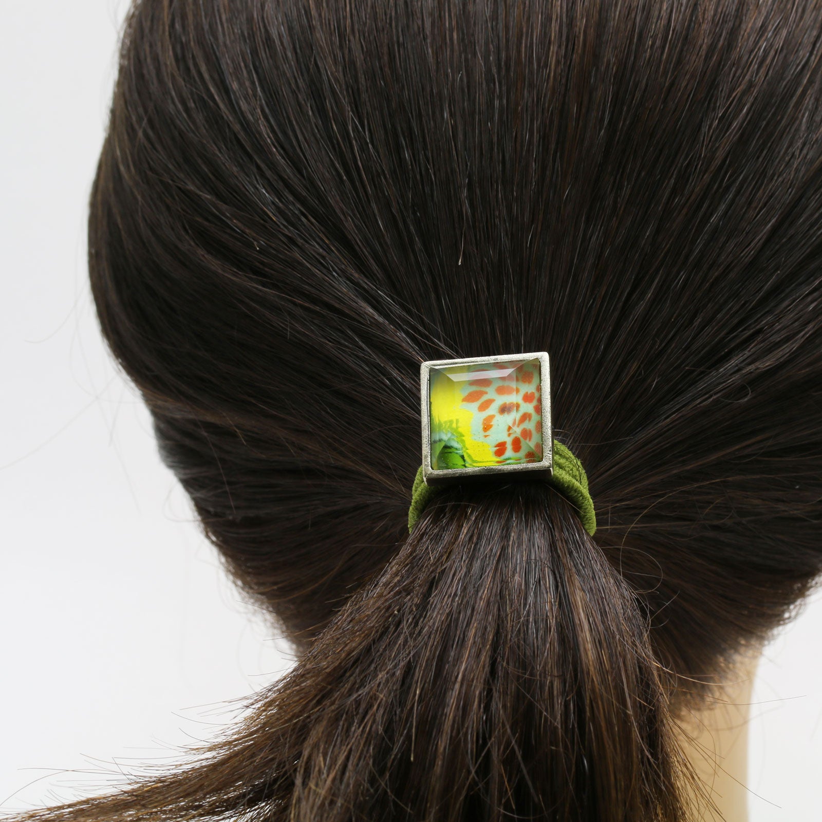 Hair Simple Elastic Unisex Green Orange TAMARUSAN