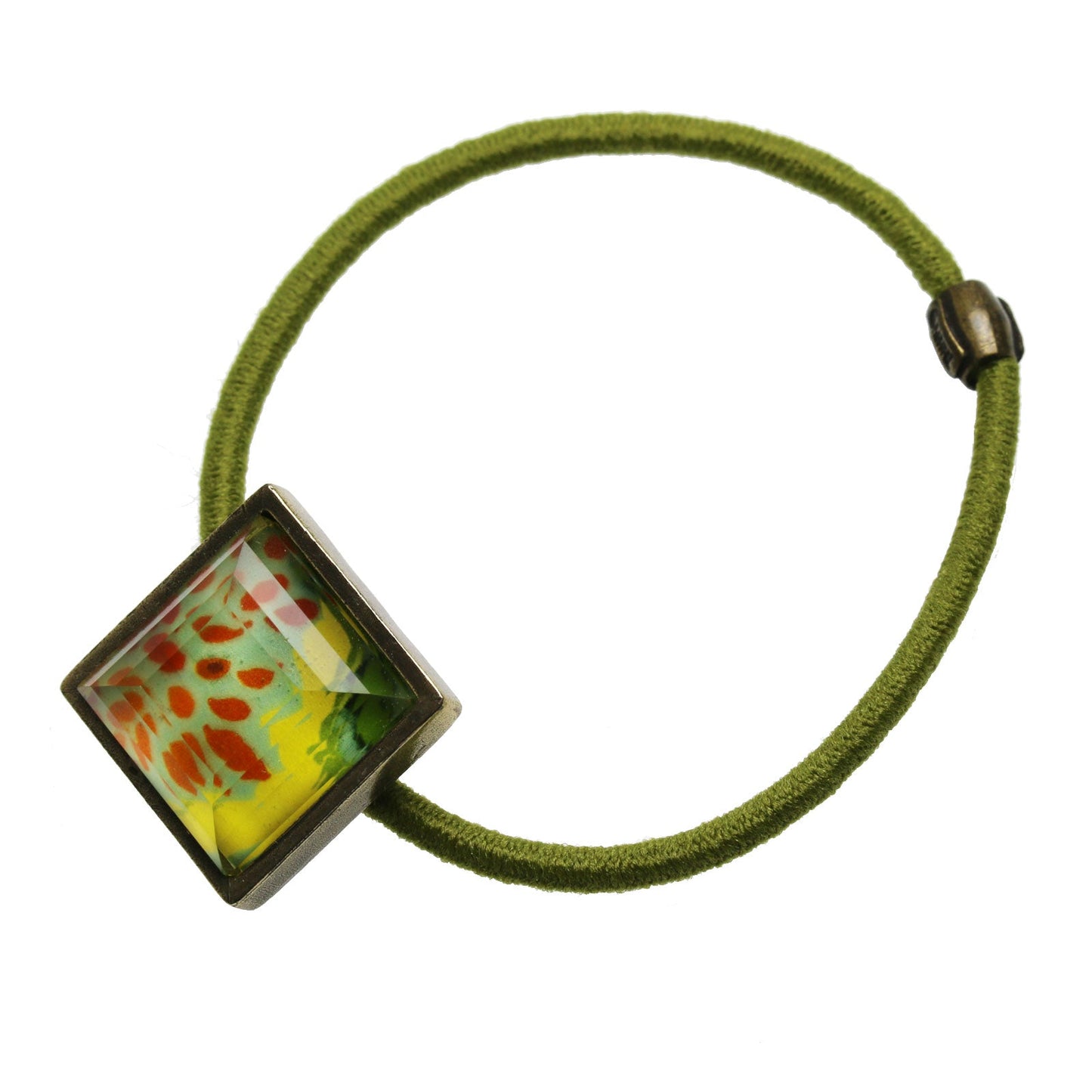 Hair Simple Elastic Unisex Green Orange TAMARUSAN