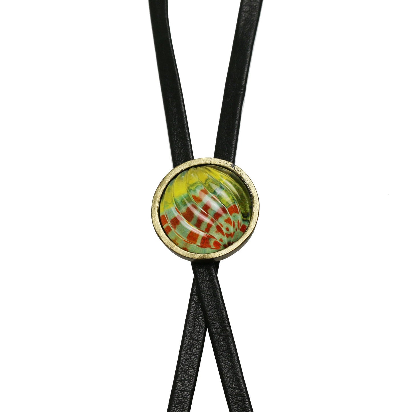 Leather Straps Bolo Tie Cross Gentleman Multicolor TAMARUSAN