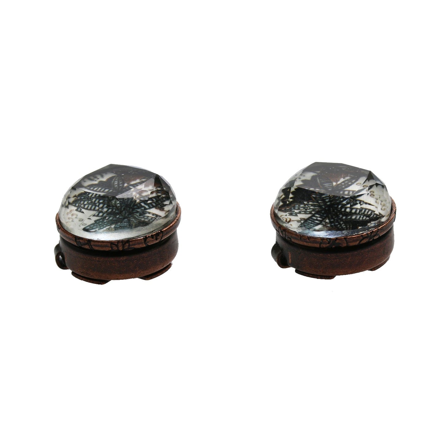 Button Cover Lily Cufflinks White TAMARUSAN