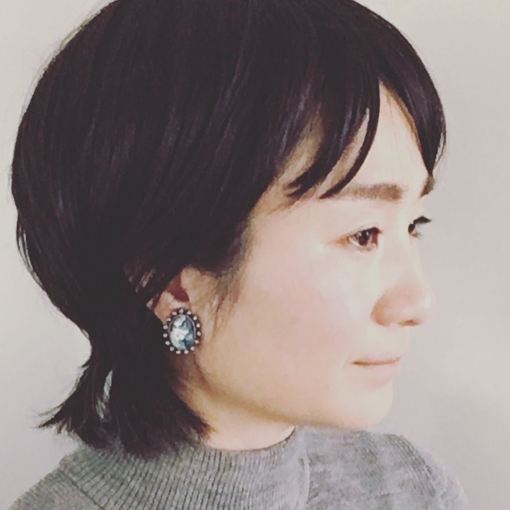Earrings Blue Lily Antique Style TAMARUSAN