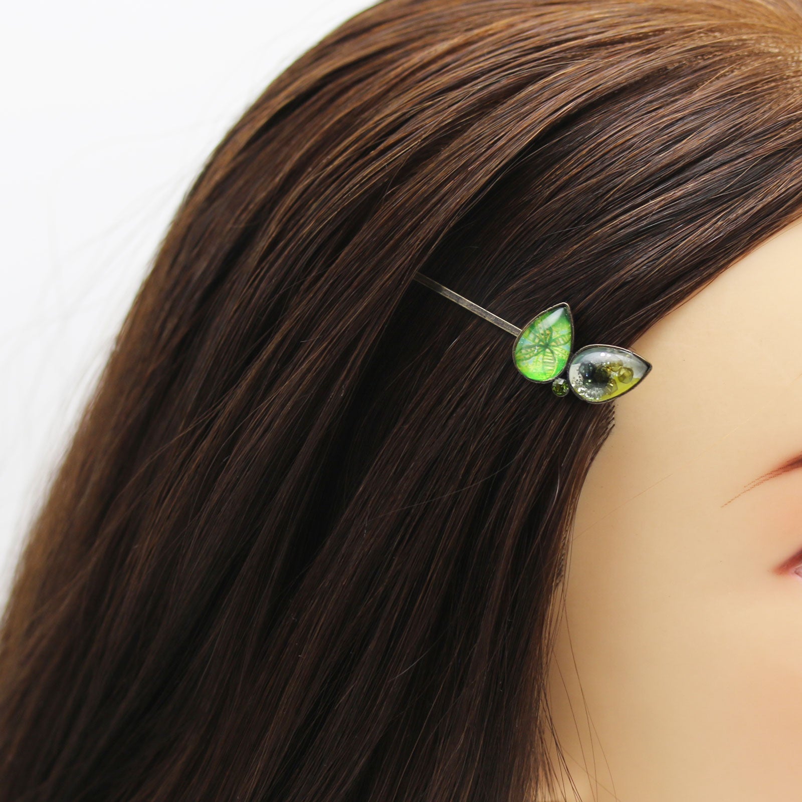 Hairpin Green Leaf Lily Removable TAMARUSAN