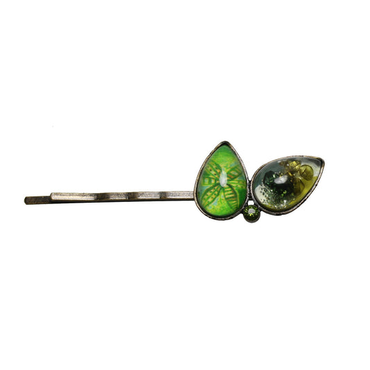 Hairpin Green Leaf Lily Removable TAMARUSAN