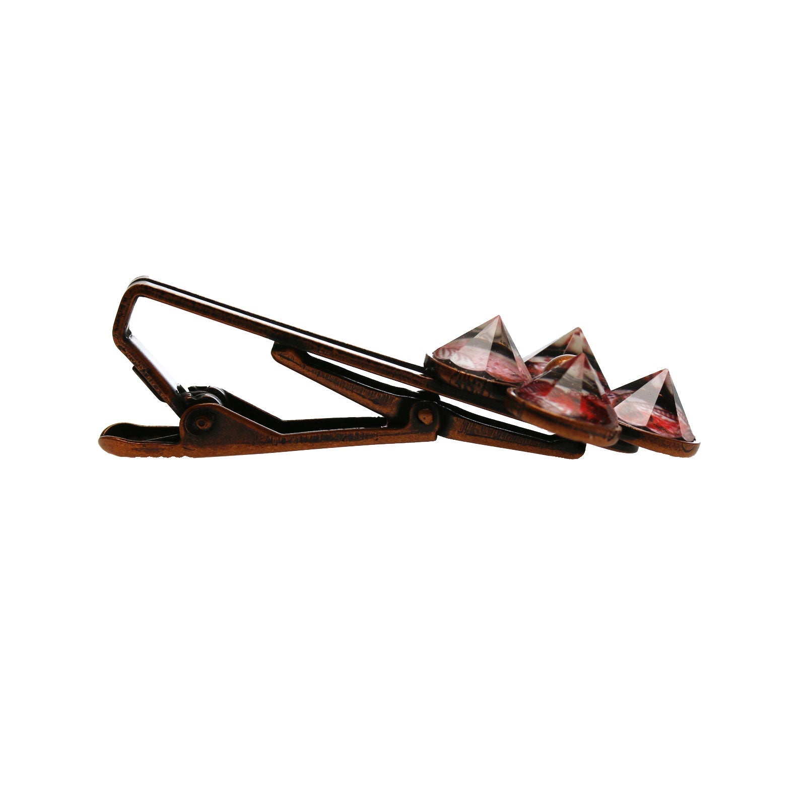 Gorgeous Tie Clip Lily Red Flower TAMARUSAN
