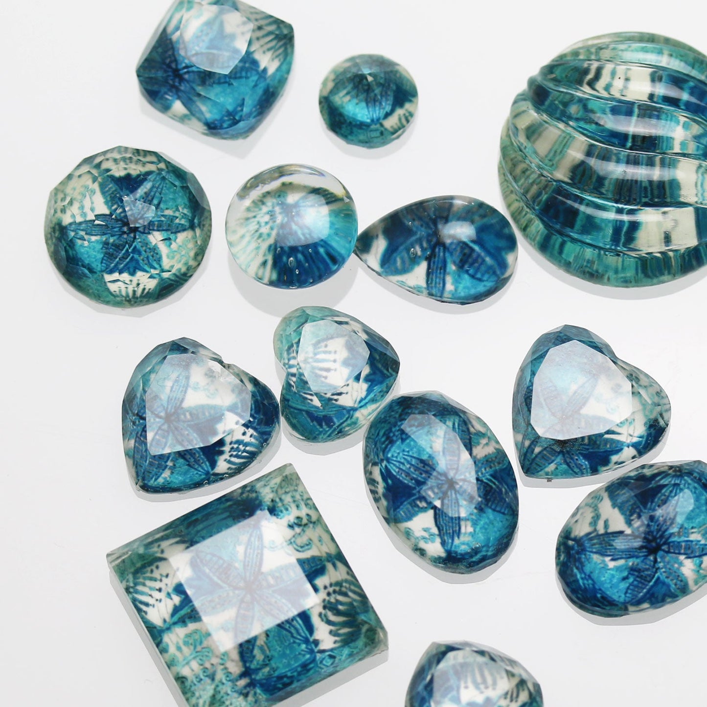Hoop Pierced Earrings Blue Lapis Lazuli TAMARUSAN